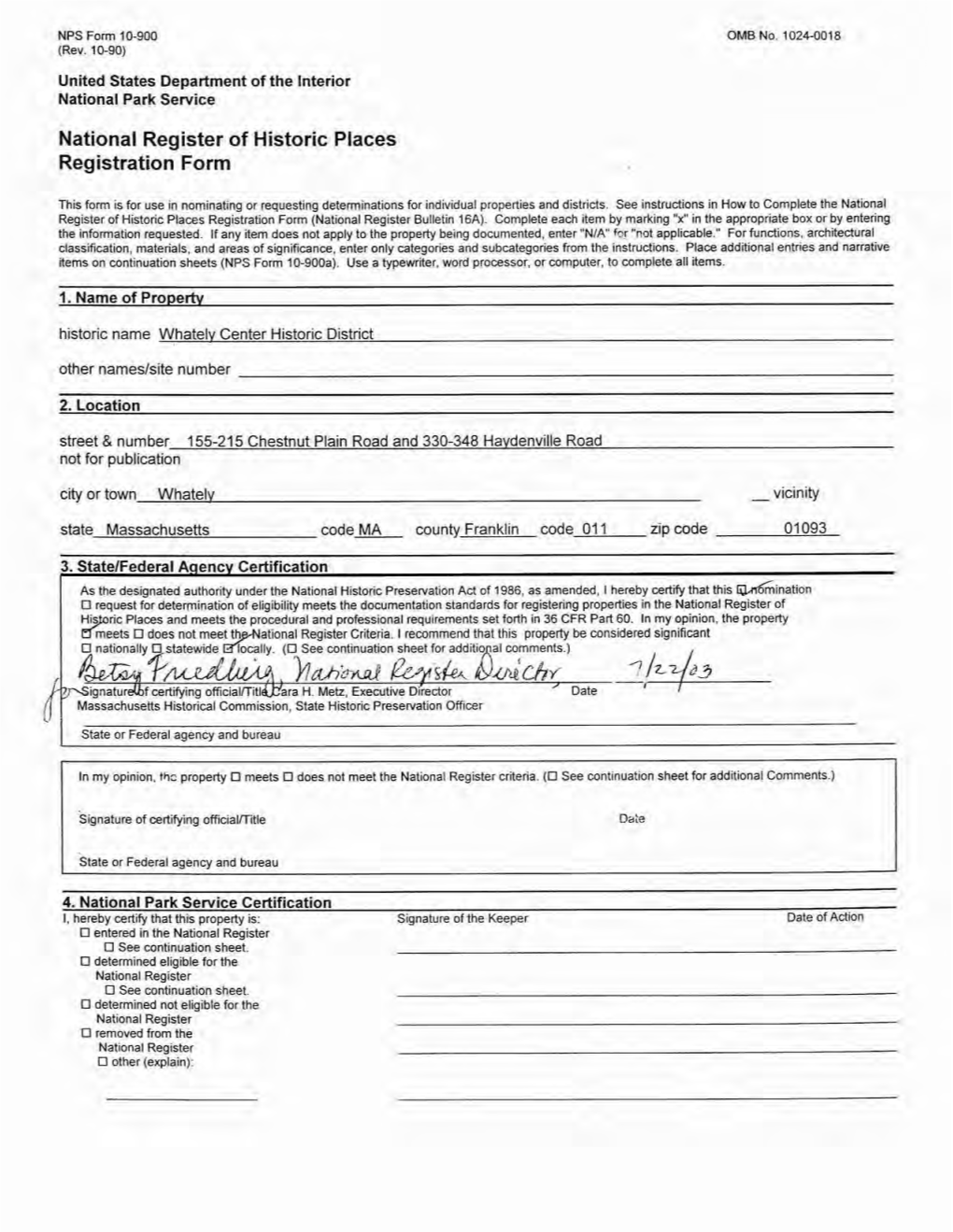 National Register of Historic Places Registration Form