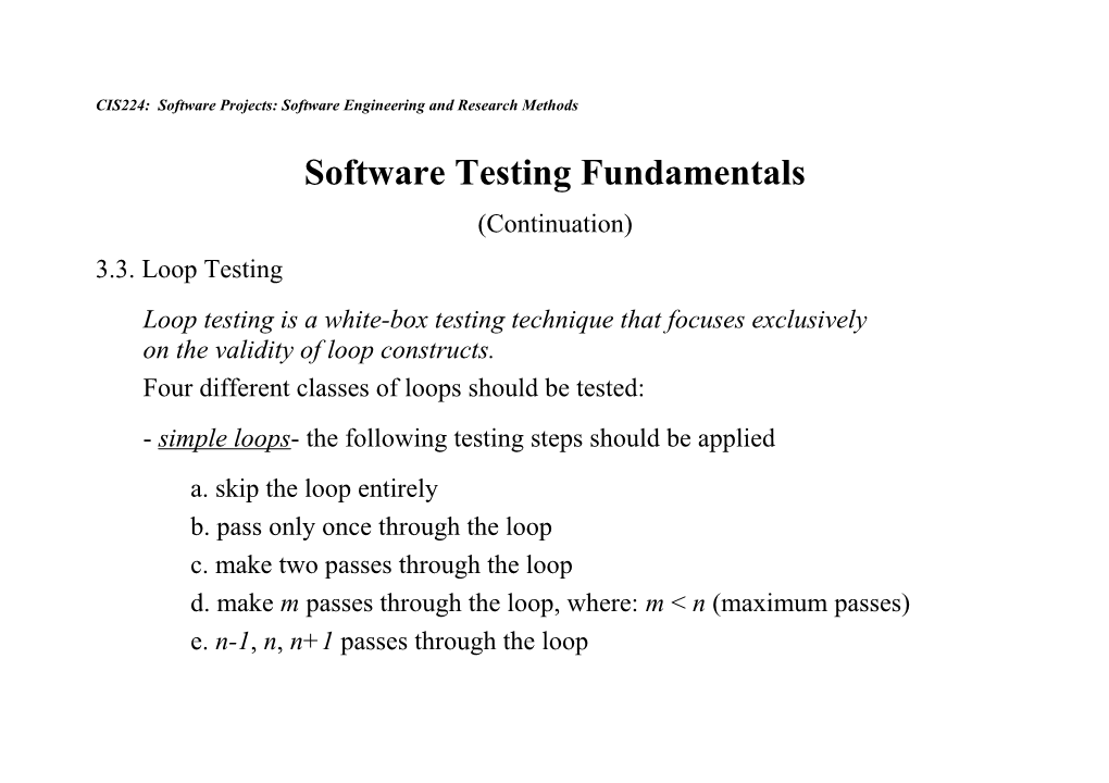 CIS210: Software Engineering and Development