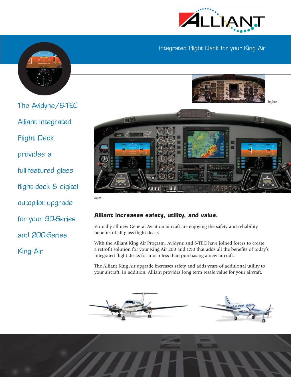 The Avidyne/S-TEC Alliant Integrated Flight Deck Provides a Full-Featured