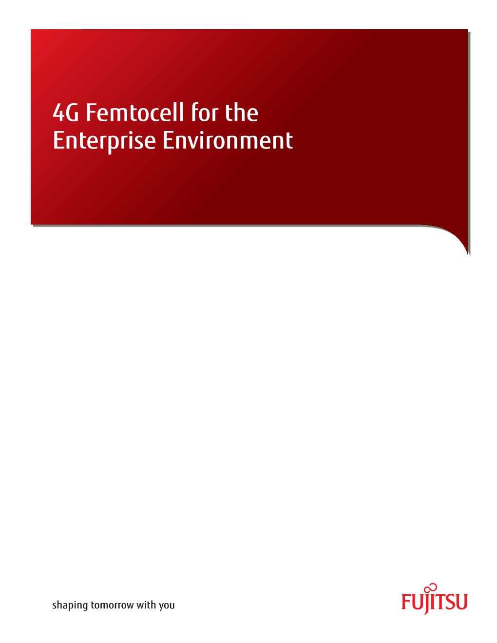 4G Femtocell for the Enterprise Environment