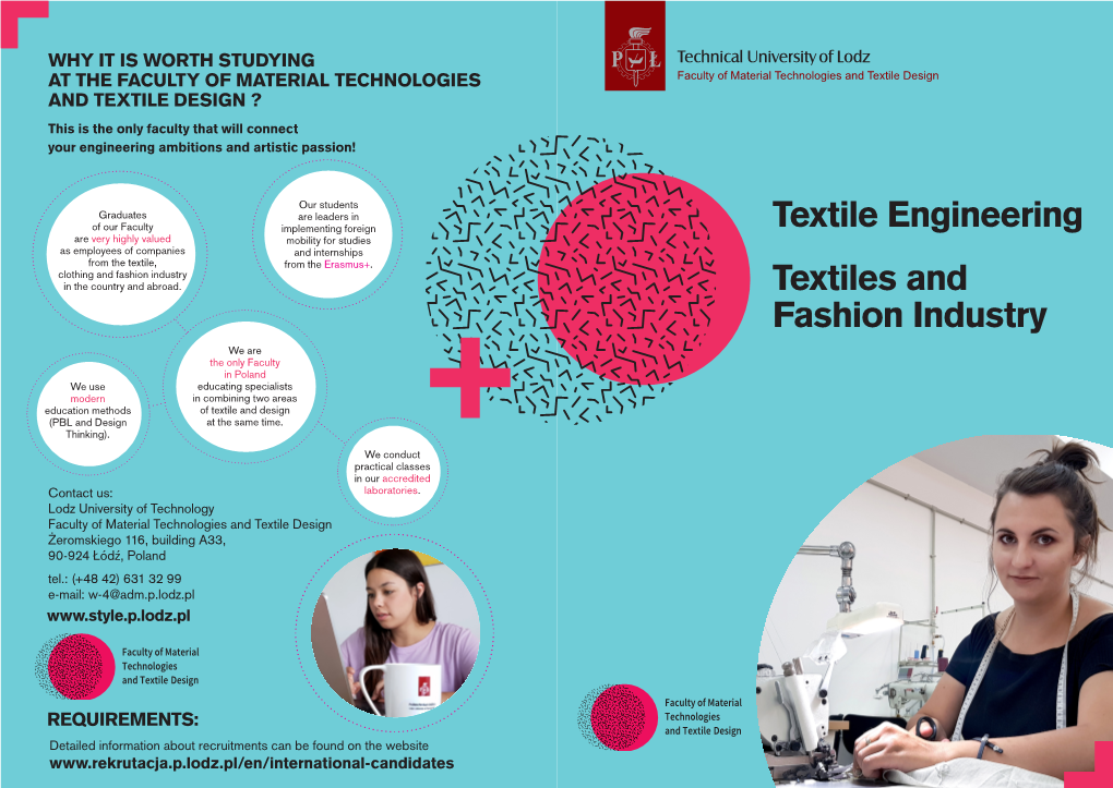 Textile Engineering Textiles and Fashion Industry