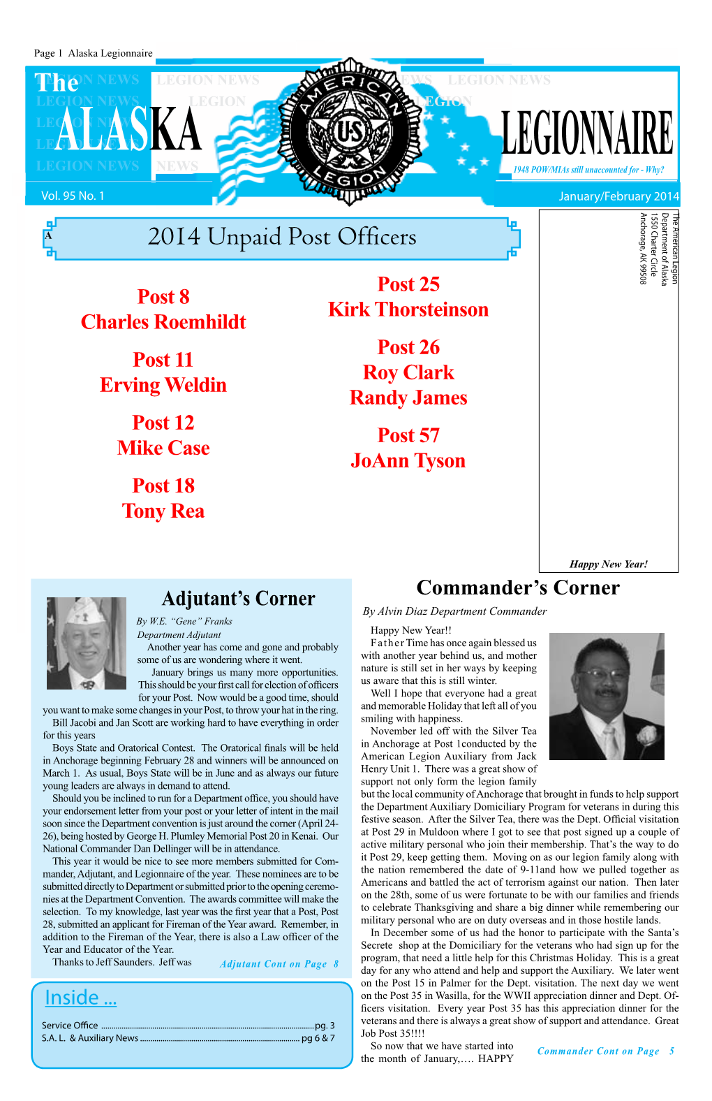 The 2014 Unpaid Post Officers