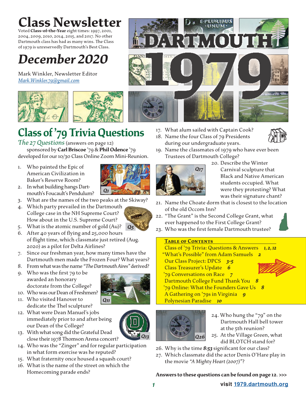 December 2020 Newsletter Features