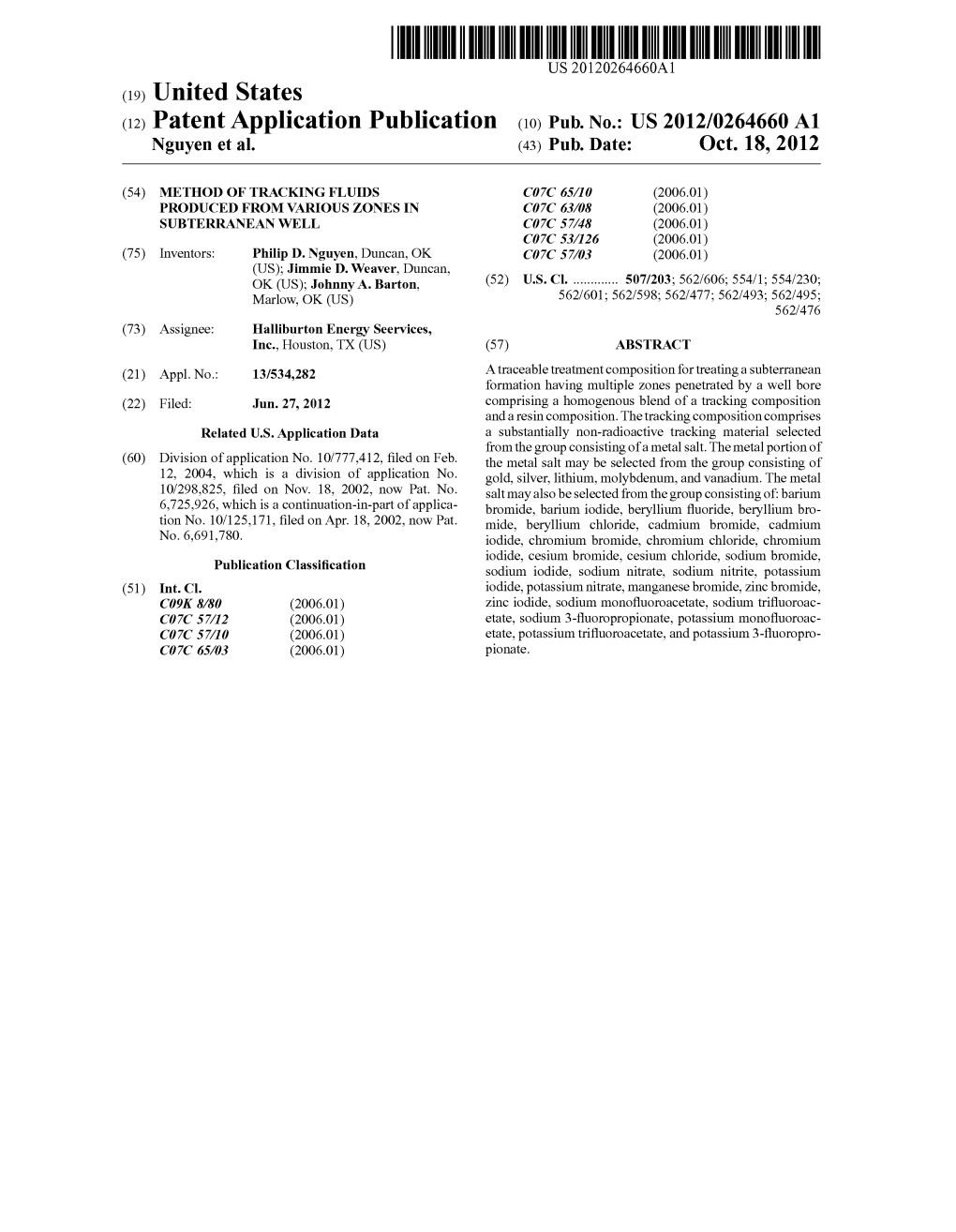 (19) United States (12) Patent Application Publication (10) Pub