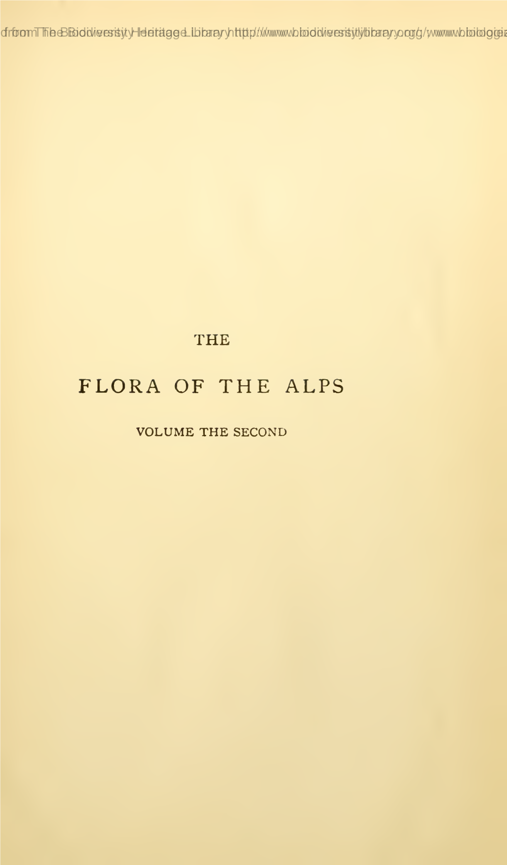 The Flora of the Alps