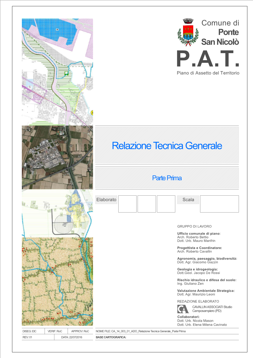 Relazione Tecnica Generale Parte Prima