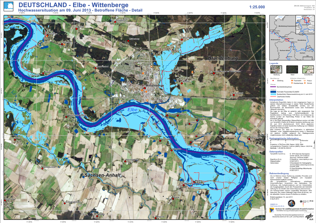 Elbe - Wittenberge 1:25.000 Produktnr