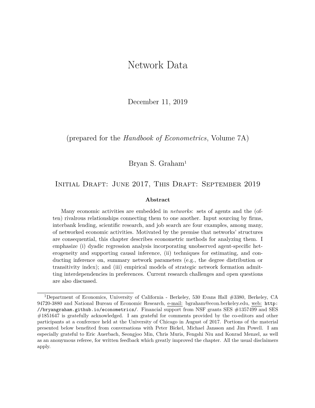 Network Data