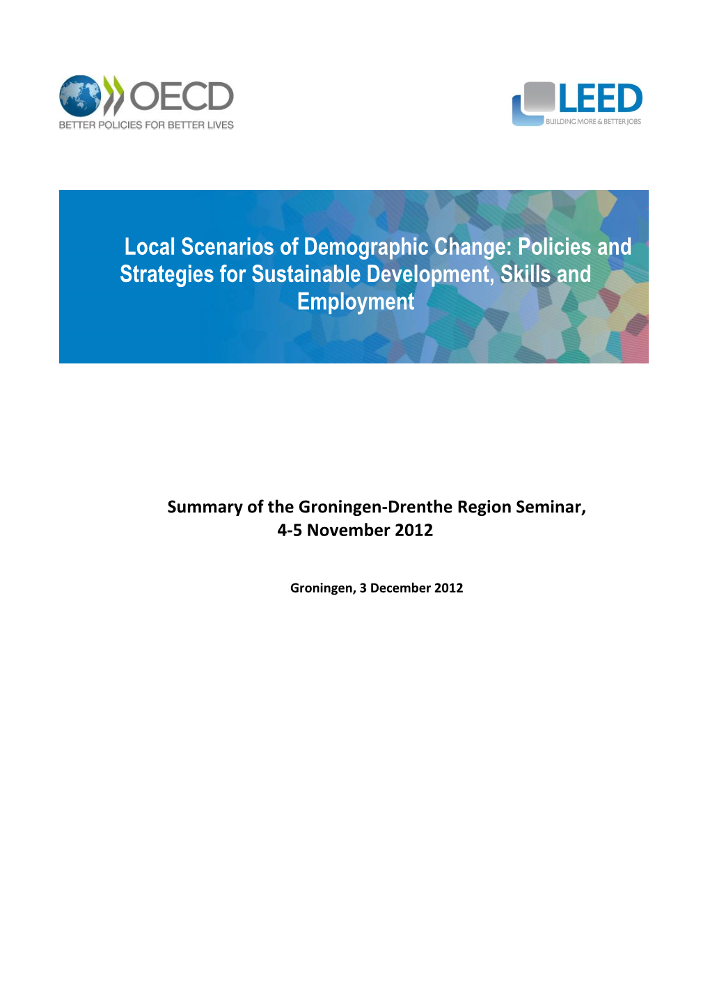 Policies and Strategies for Sustainable Development, Skills and Employment