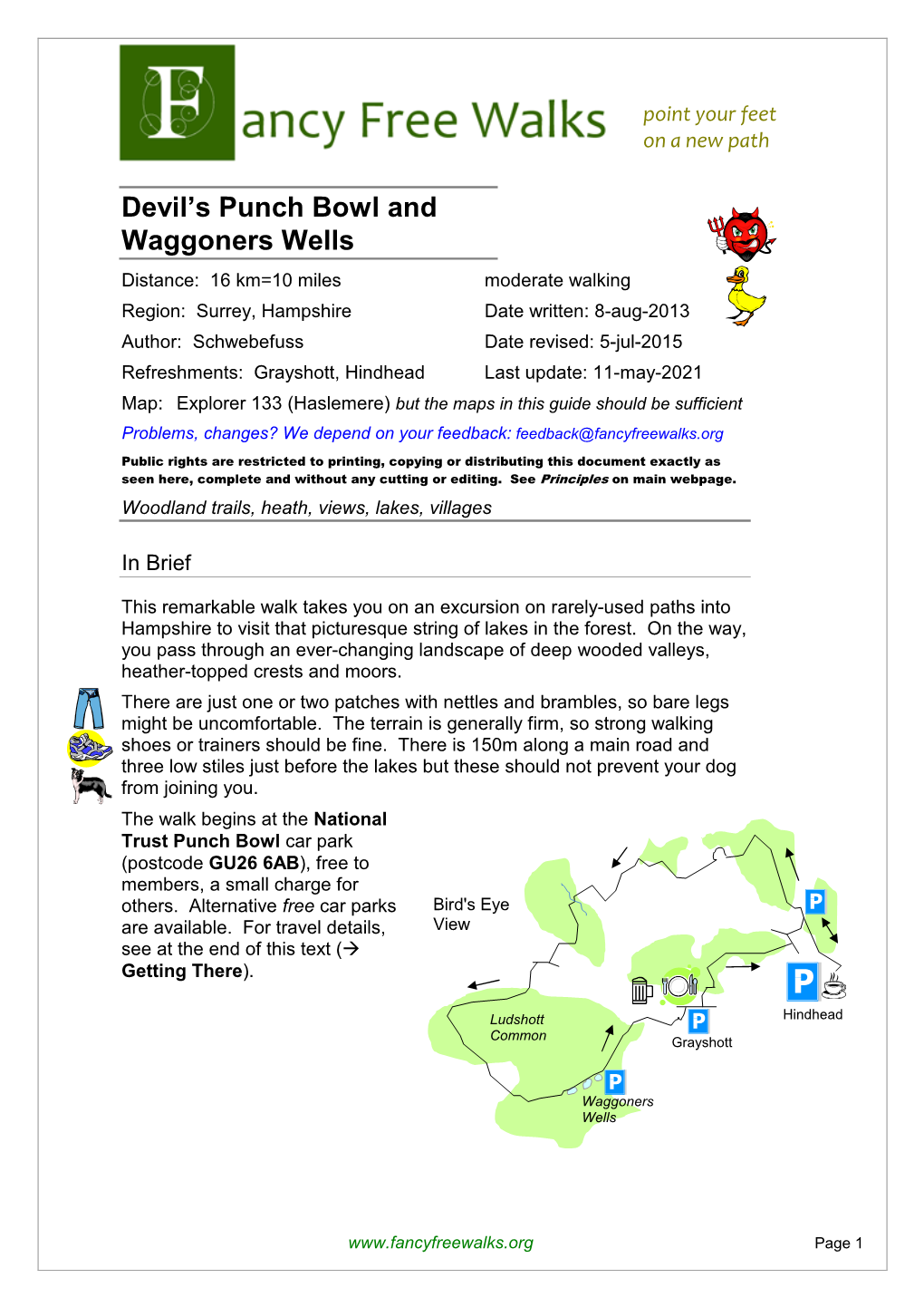 Devil's Punch Bowl and Waggoners Wells