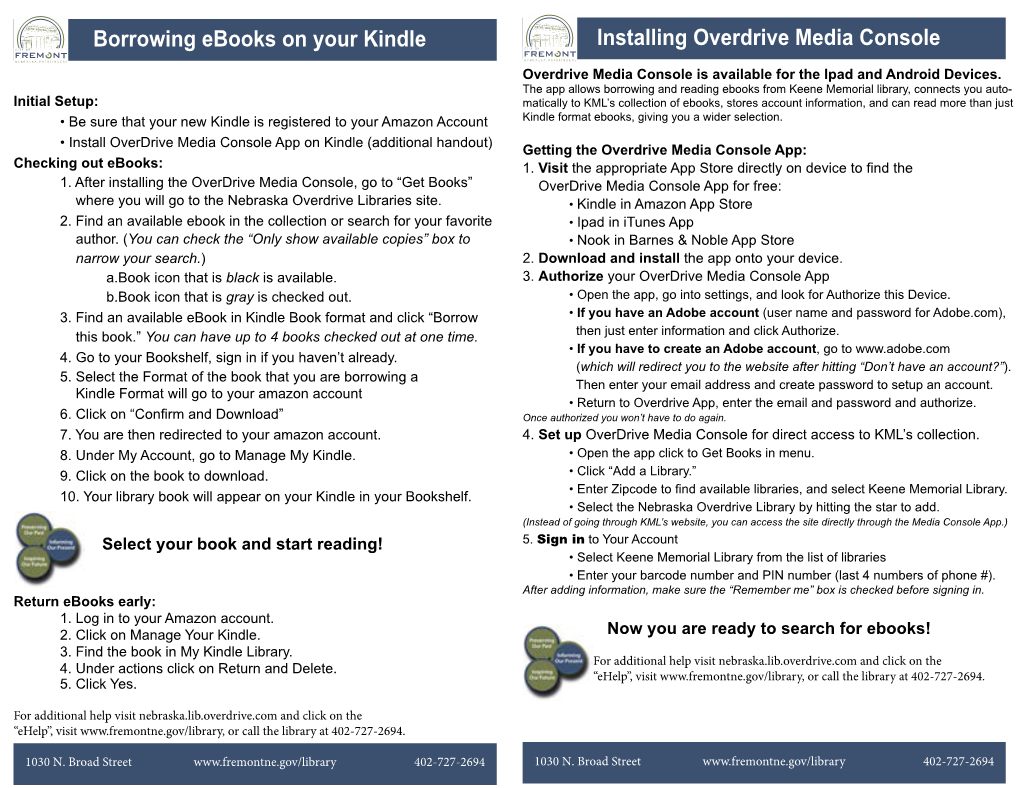 Installing Overdrive Media Console Borrowing Ebooks on Your Kindle