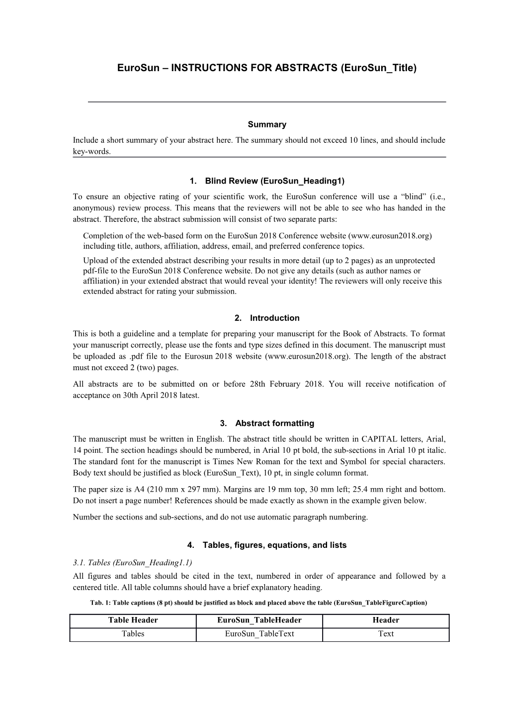 Eurosun 2006 Paper Formatting Guidelines