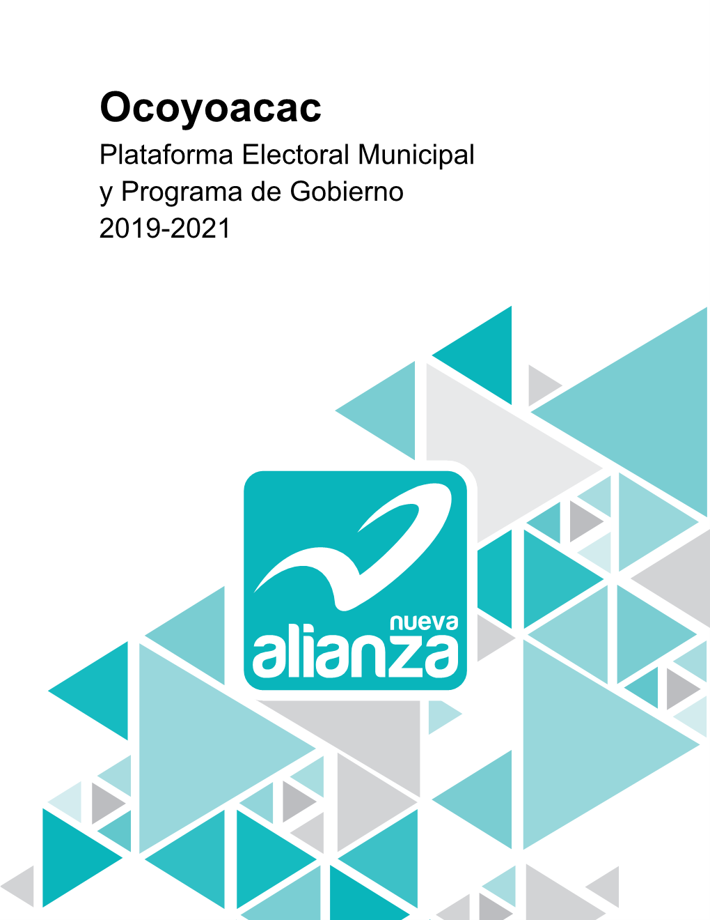 Ocoyoacac Plataforma Electoral Municipal Y Programa De Gobierno 2019-2021