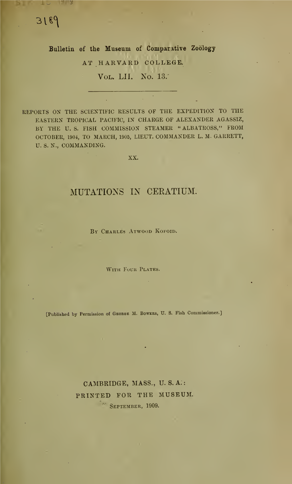 Mutations in Ceratium