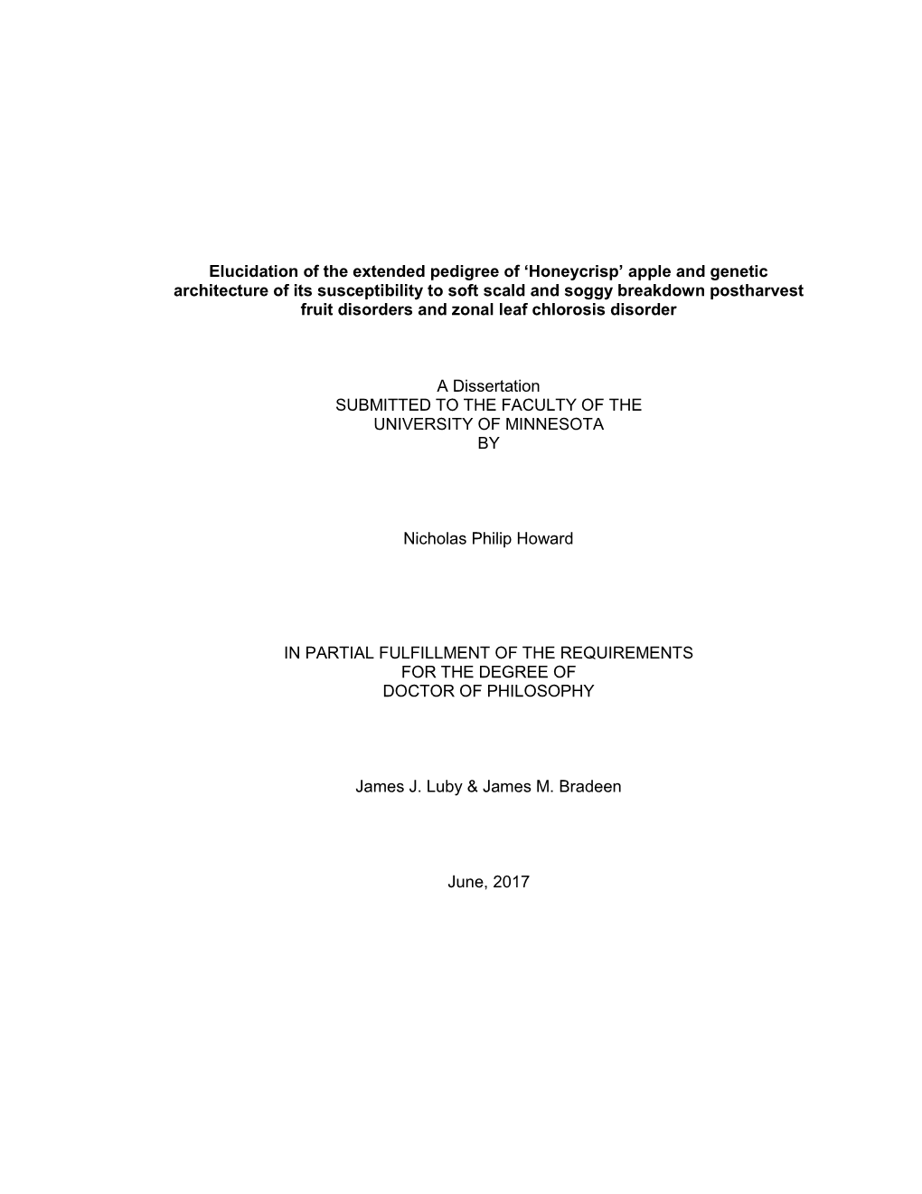 Elucidation of the Extended Pedigree of 'Honeycrisp' Apple and Genetic