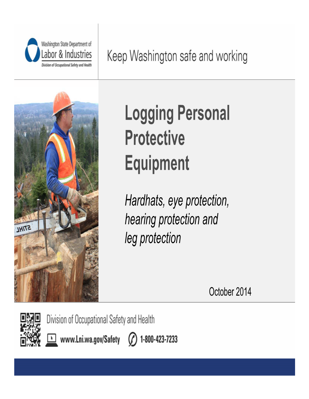 Logging Personal Protective Equipment
