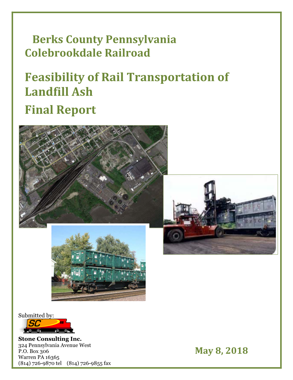 Feasibility of Rail Transportation of Landfill Ash Final Report - May 2018