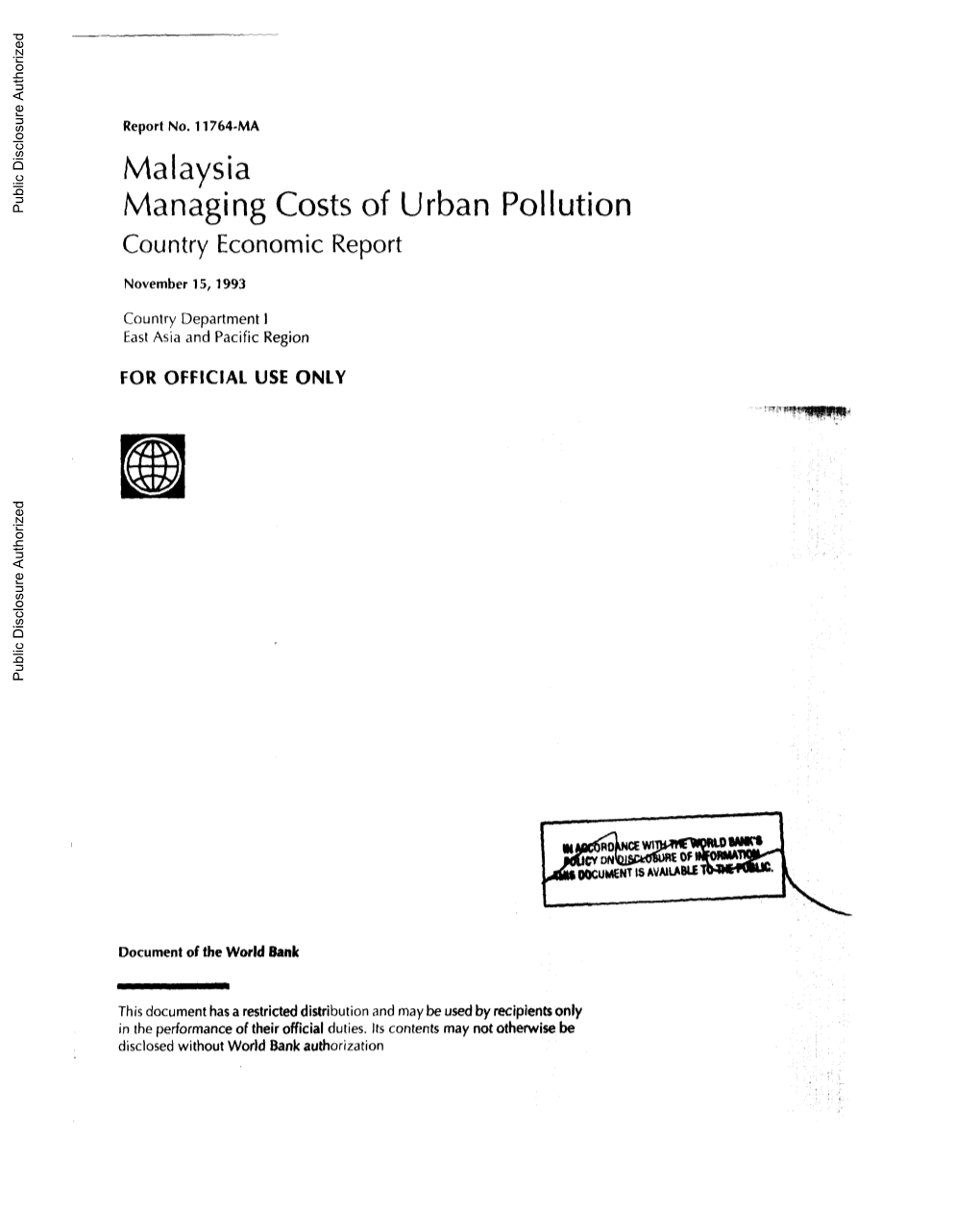 World Bank Document