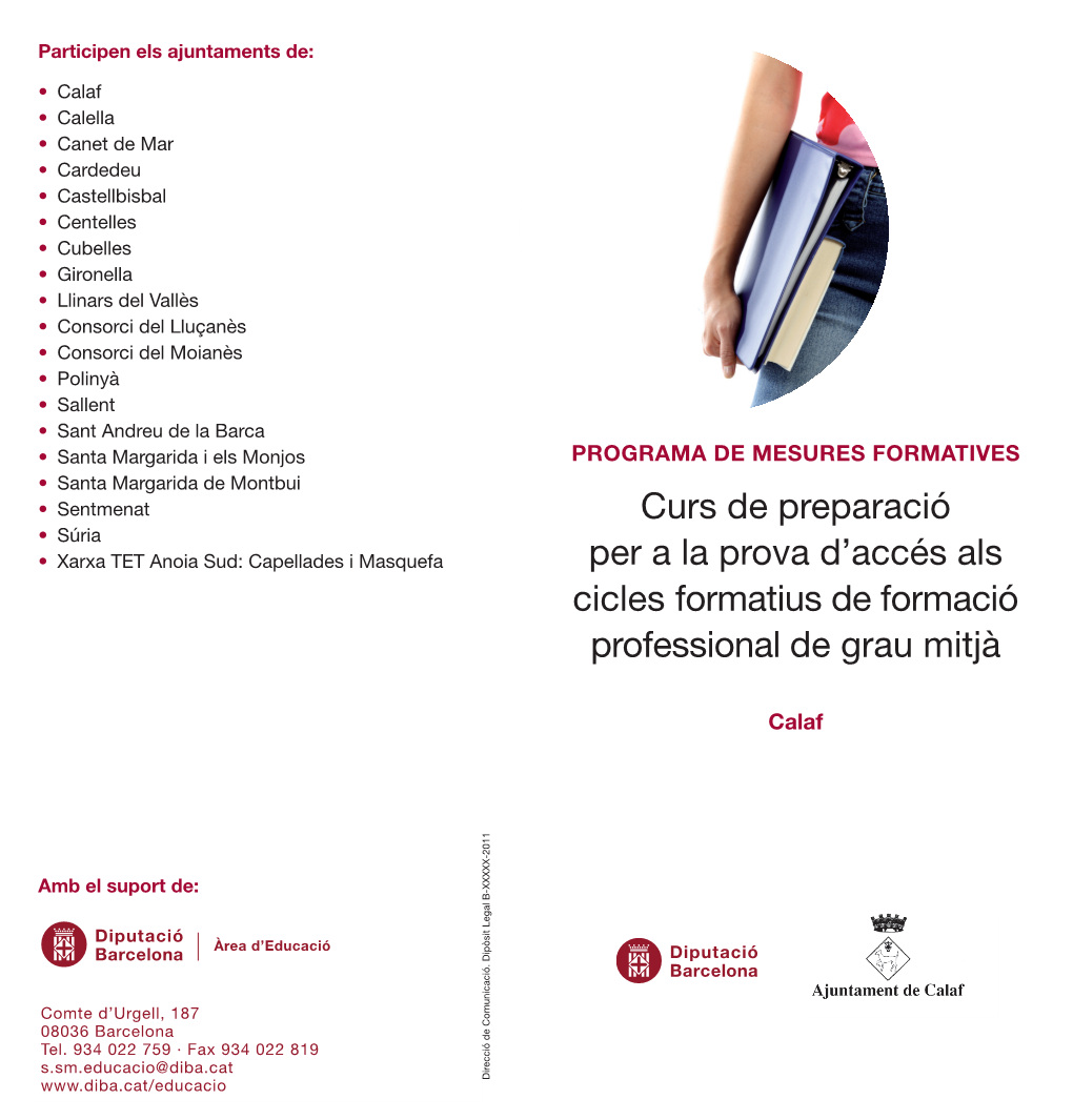 Curs De Preparació Per a La Prova D'accés Als