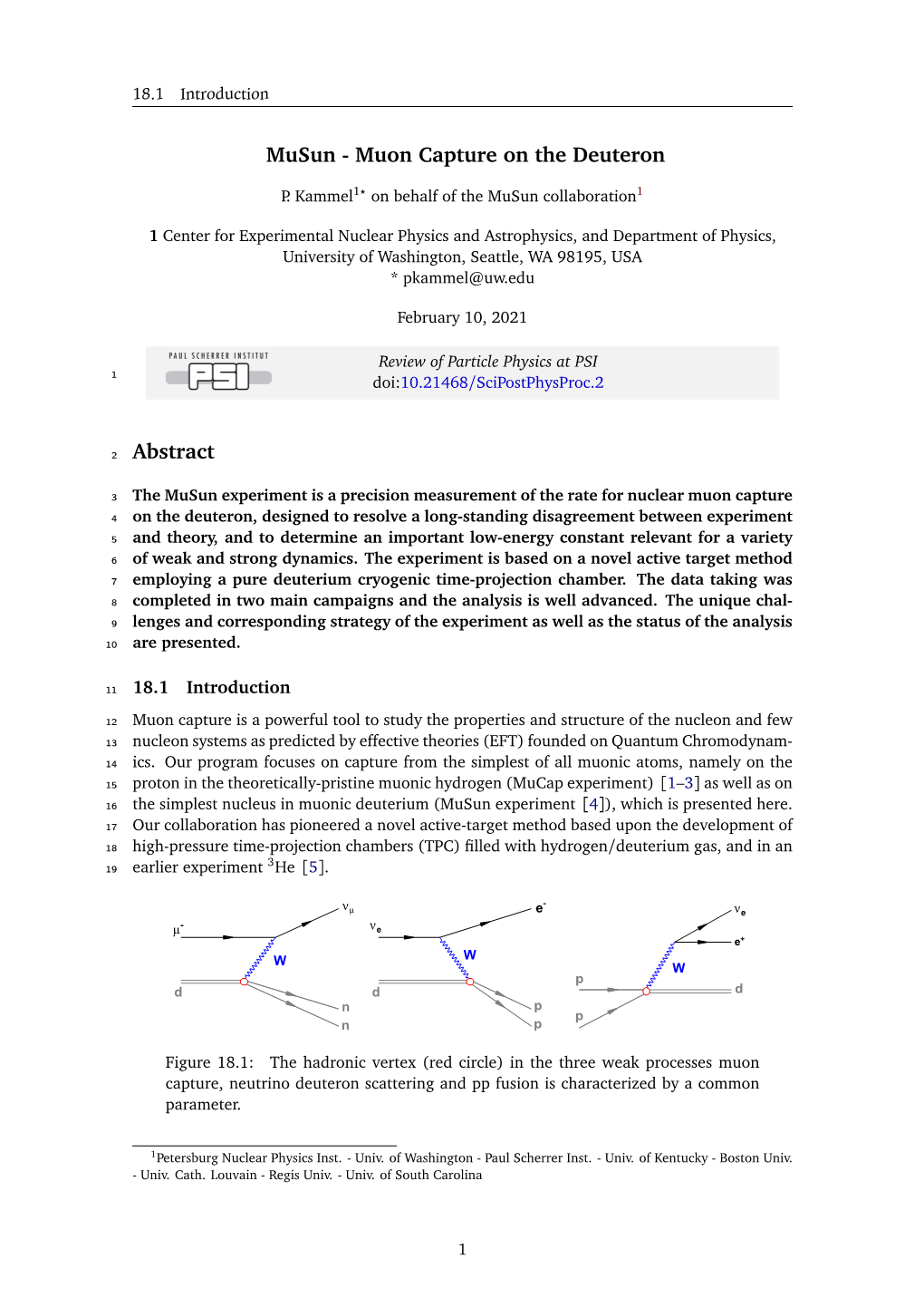 Musun - Muon Capture on the Deuteron