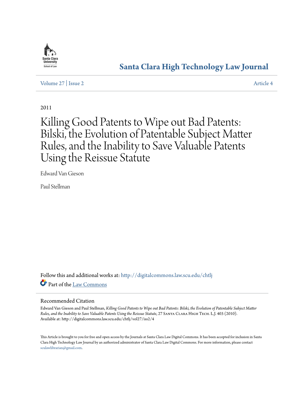 Killing Good Patents to Wipe out Bad Patents