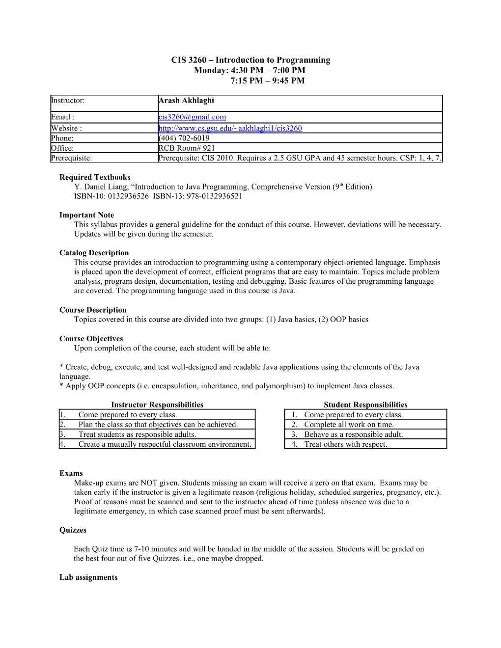 CIS 2010 - Introduction to Computer-Based Information Systems