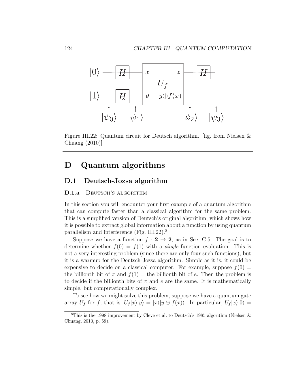 D Quantum Algorithms