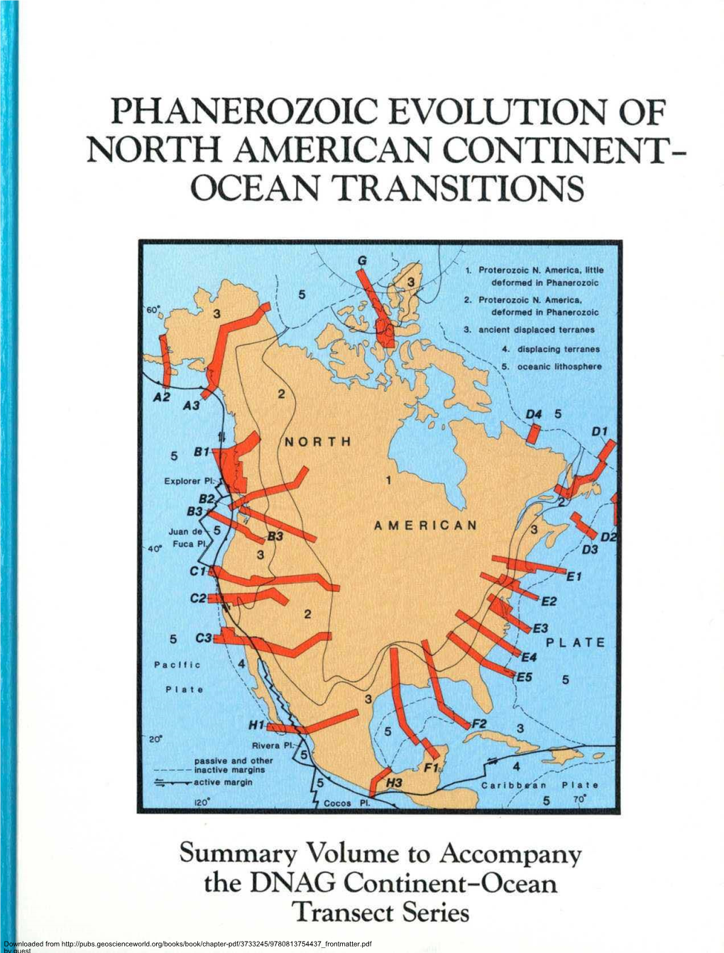 Phanerozoic Evolution of North American Continent- Ocean Transitions