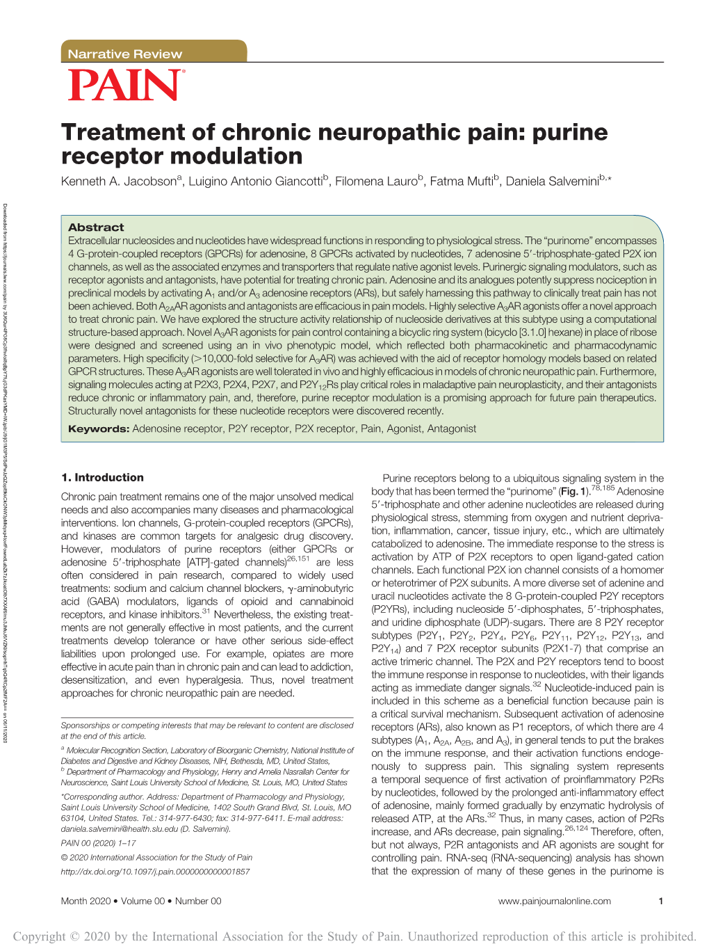 Treatment of Chronic Neuropathic Pain