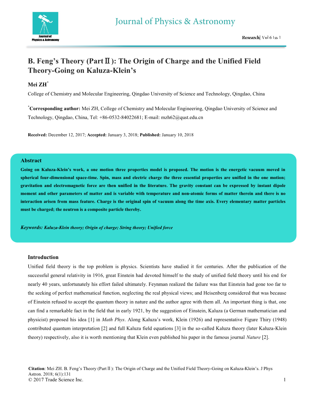 (Partⅱ): the Origin of Charge and the Unified Field Theory-Going on Kaluza-Klein's