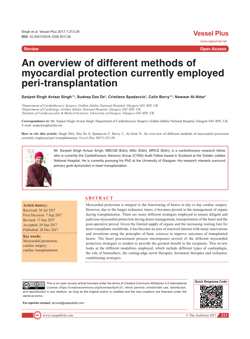 An Overview of Different Methods of Myocardial Protection Currently Employed Peri-Transplantation