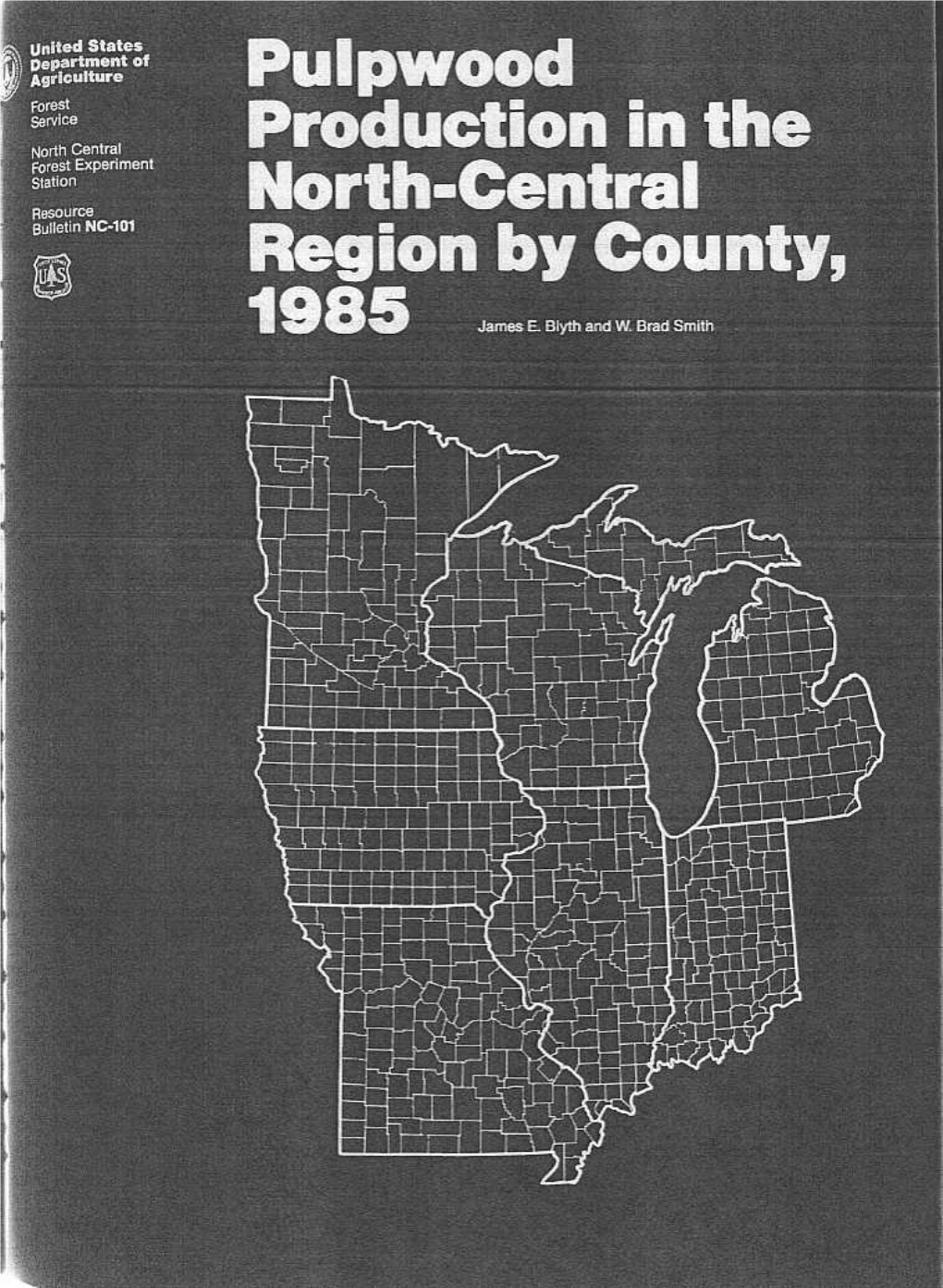 Pulpwood Production in the North Central Region by County, 1985