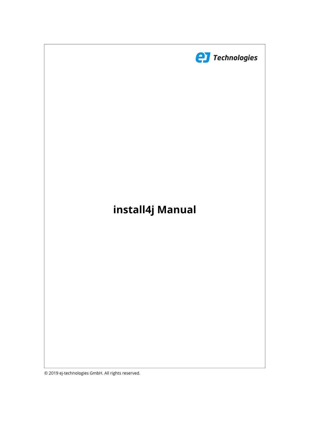 Install4j Manual