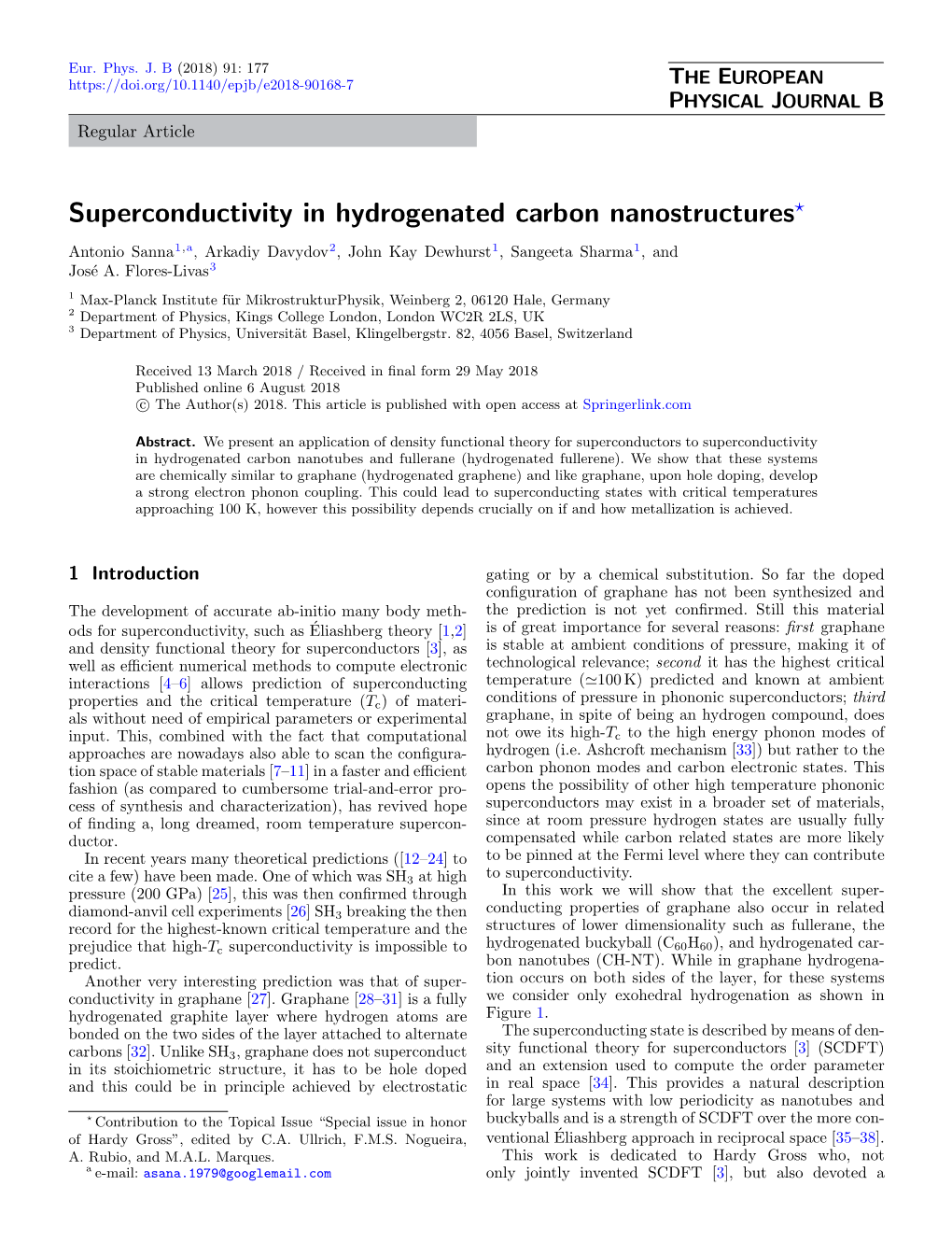 Superconductivity in Hydrogenated Carbon Nanostructures?