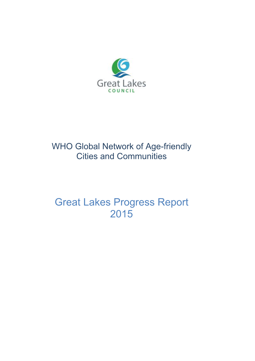 Australia Great Lakes Progress Report 2015