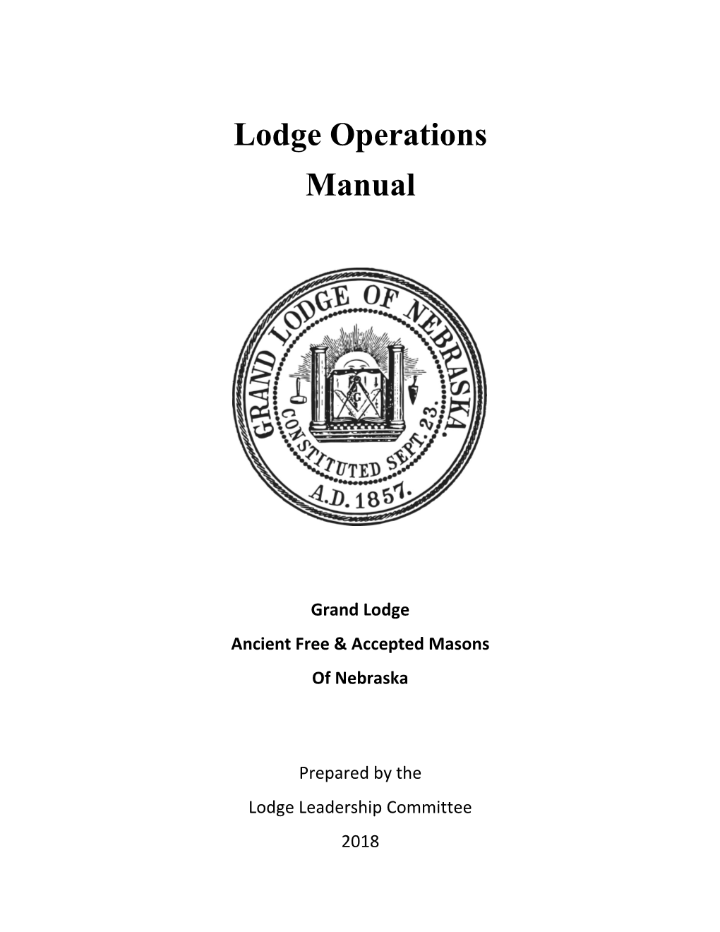 Lodge Operations Manual