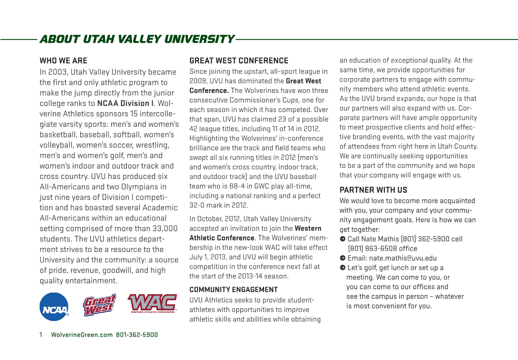About Utah Valley University