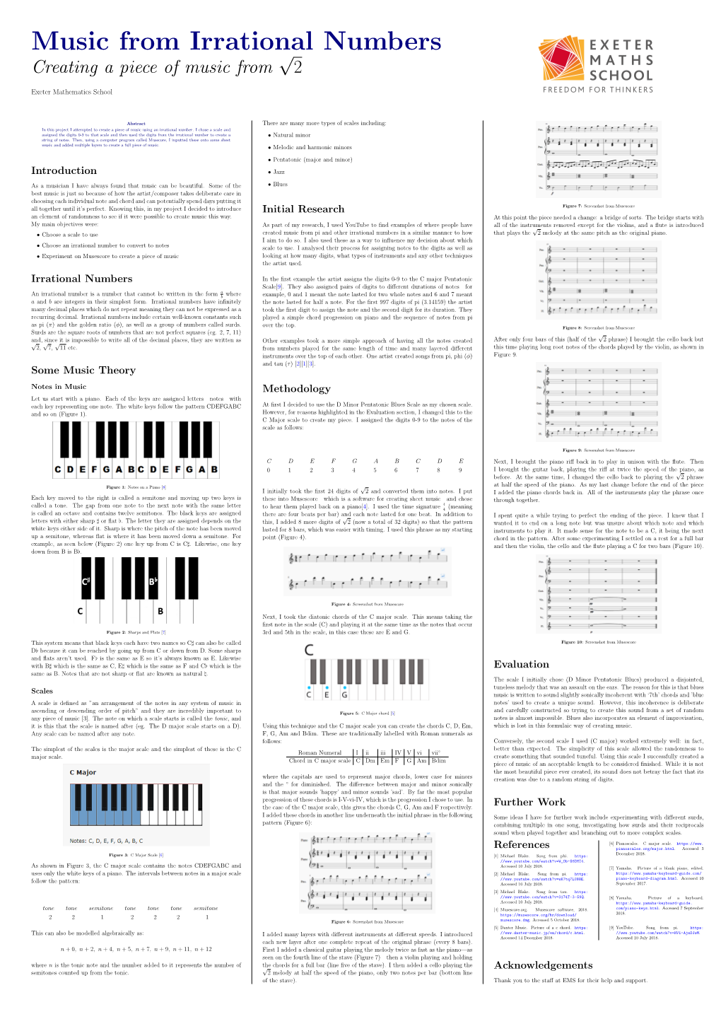 Music from Irrational Numbers