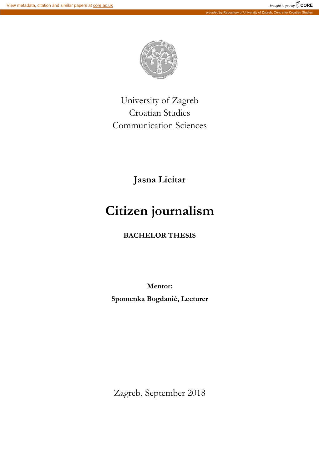 Citizen Journalism