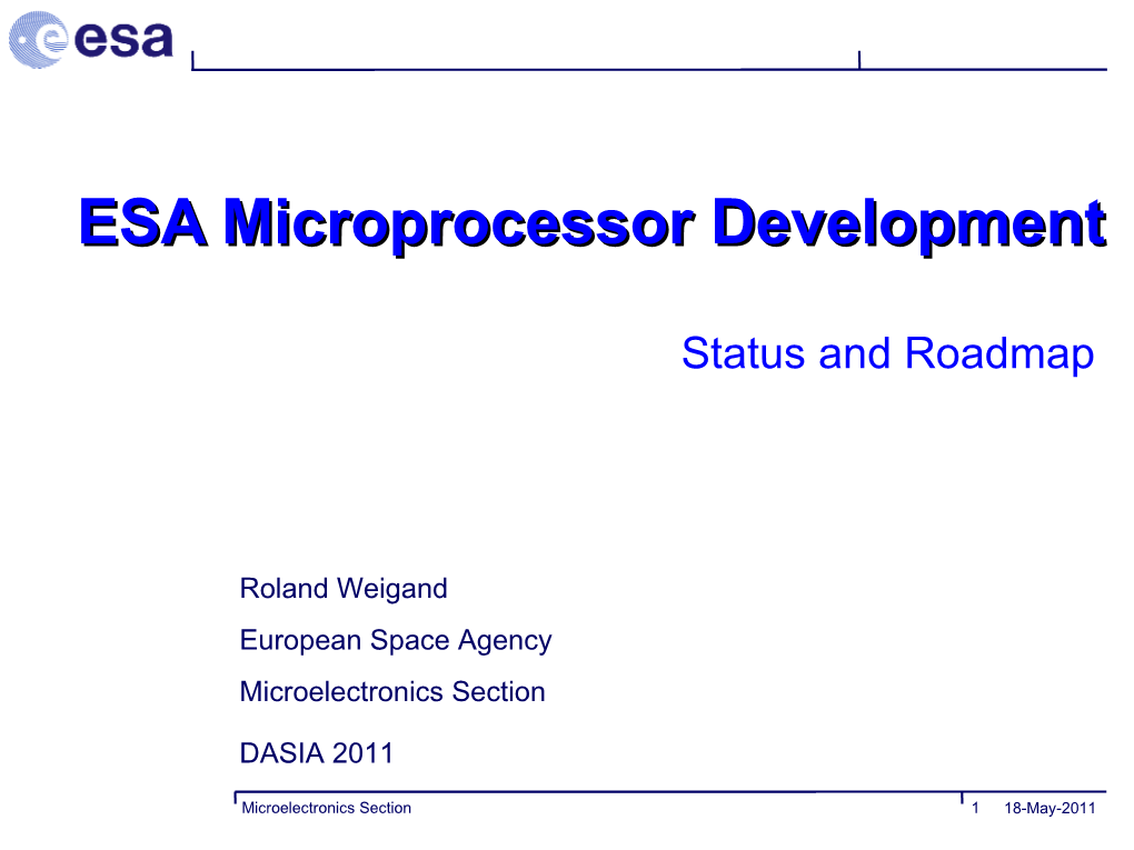 ESA/EAC Power Point Template