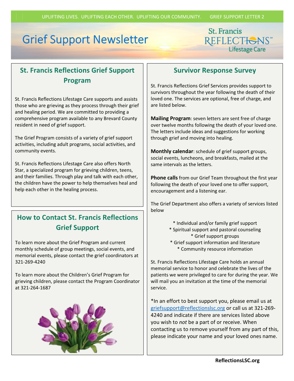 Grief Support Newsletter #2