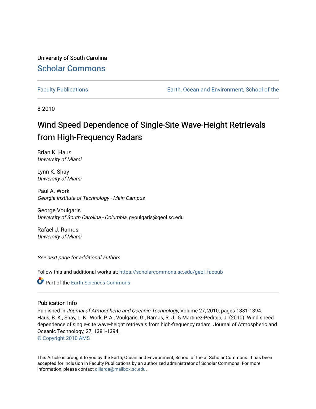 Wind Speed Dependence of Single-Site Wave-Height Retrievals from High-Frequency Radars