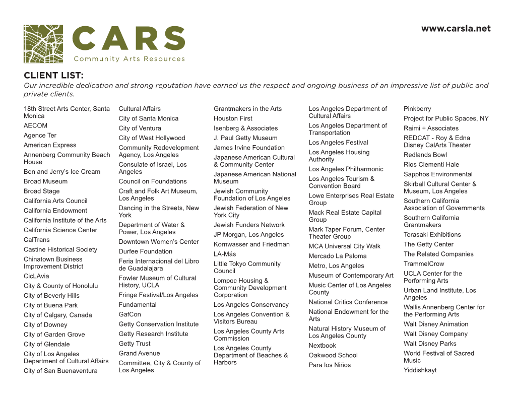 Download Cars' Full List of Clients