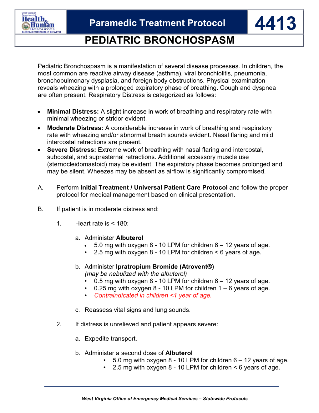 Pediatric Bronchospasm