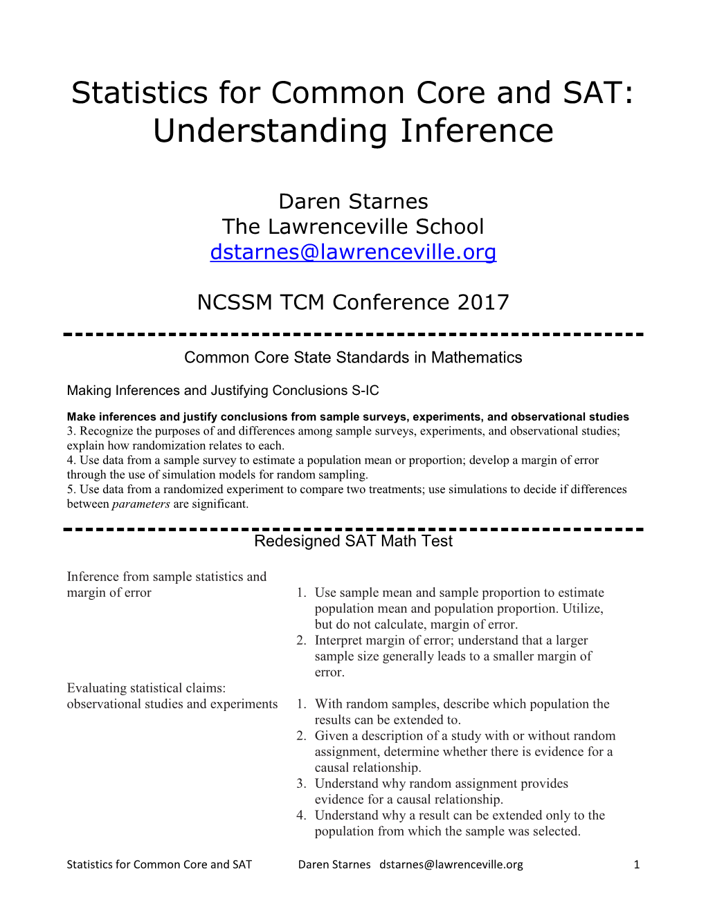 Understanding Inference