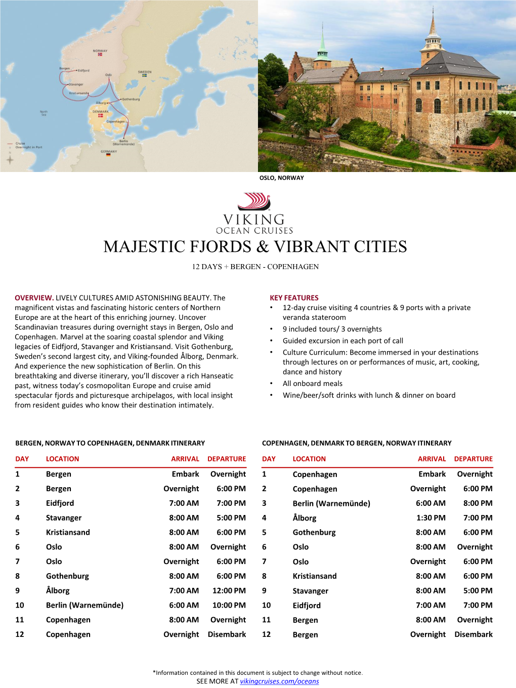 Majestic Fjords & Vibrant Cities