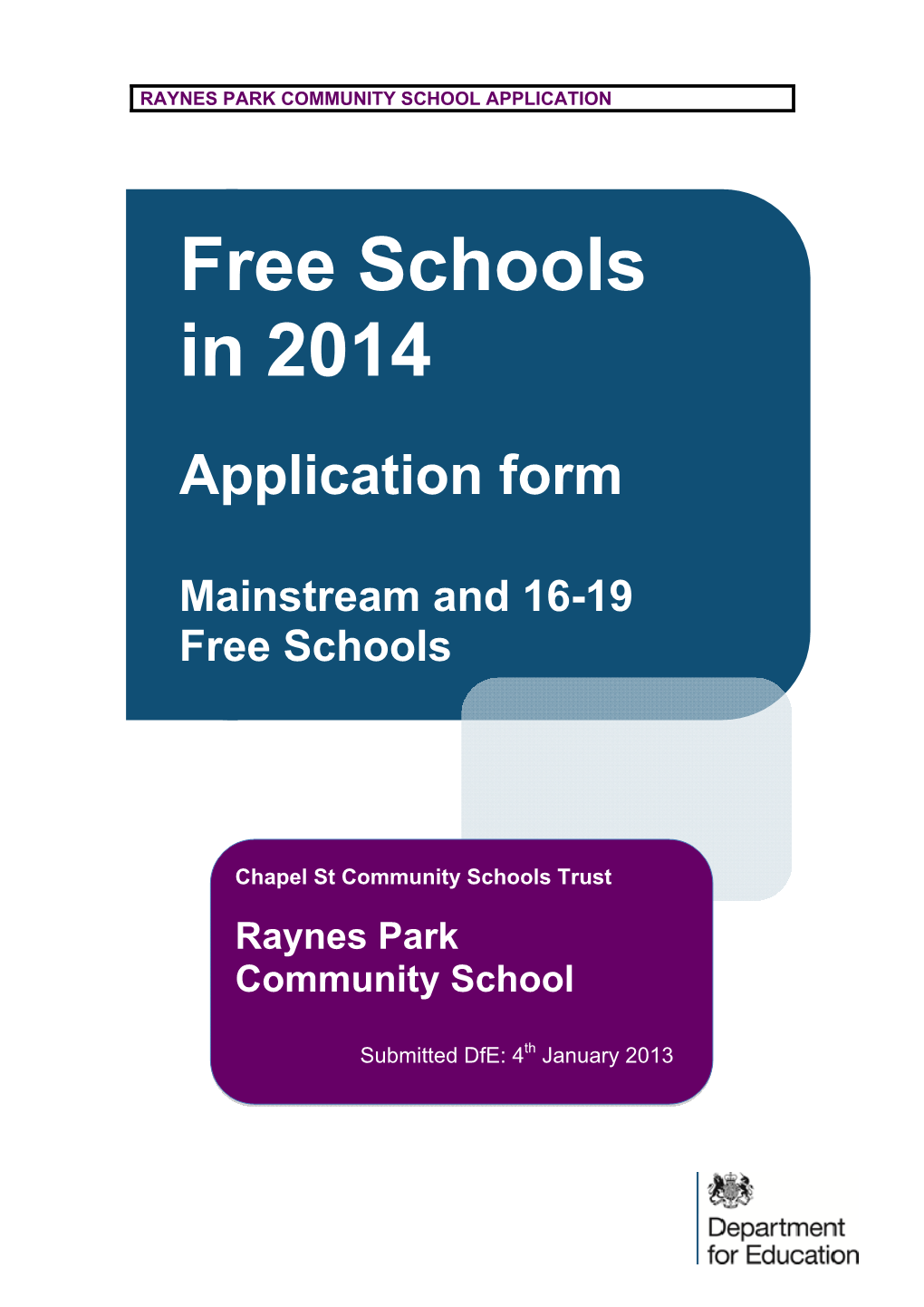 Free Schools in 2014