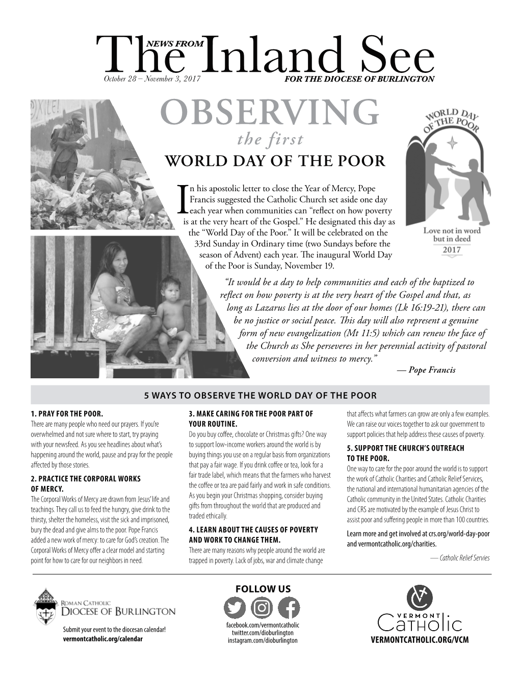 OBSERVING the First WORLD DAY of the POOR