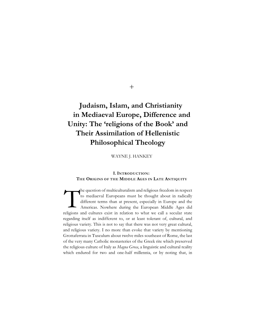 Judaism, Islam, and Christianity Final Pdf.Pdf