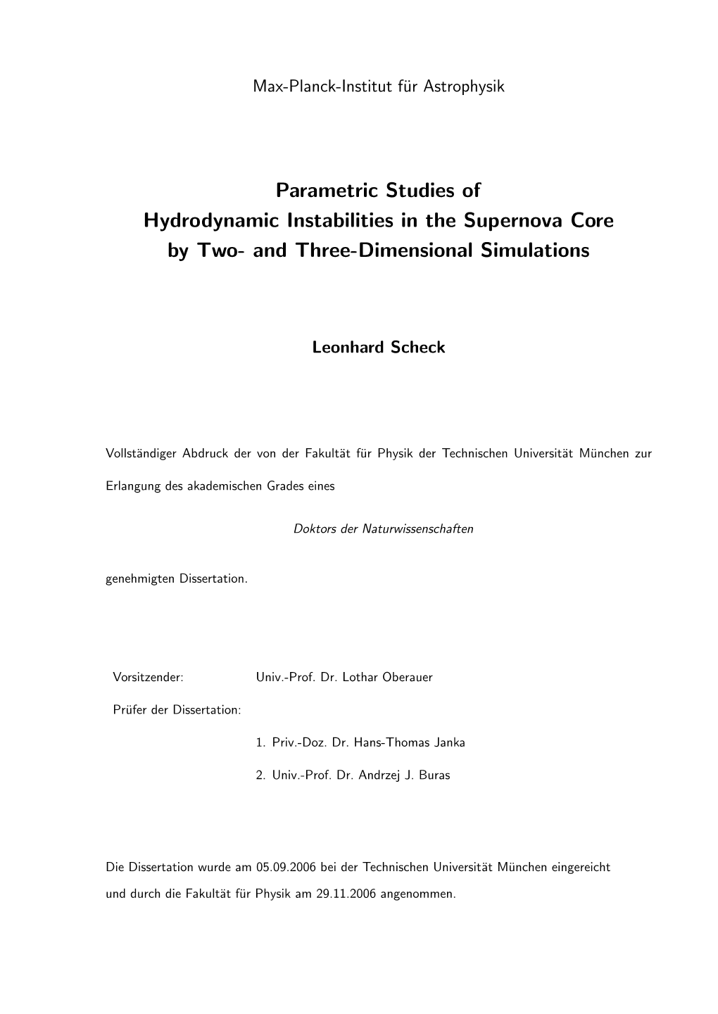 Parametric Studies of Hydrodynamic Instabilities in the Supernova Core by Two- and Three-Dimensional Simulations